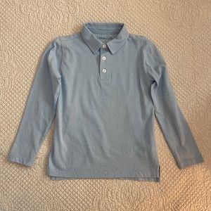 Crewcuts (J. Crew) light blue boys long sleeve polo, size 4-5